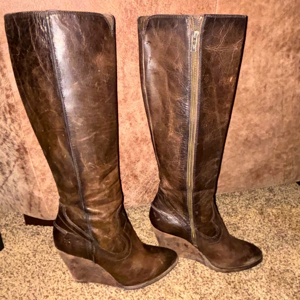 Frye boots.